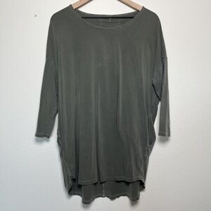 PJ Harlow Women Rock Supima Cotton Rounded Bottom Tunic Top Large (1)  Lagenlook